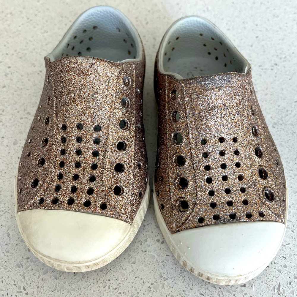 Glitter native toddler shoes